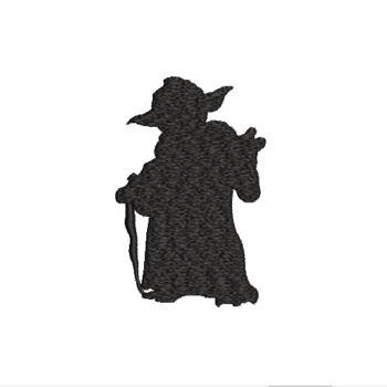 Yoda Silhouette Machine Embroidery Design