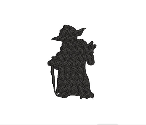 Yoda Silhouette Machine Embroidery Design