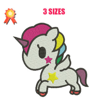 Baby Unicorn Machine Embroidery Design