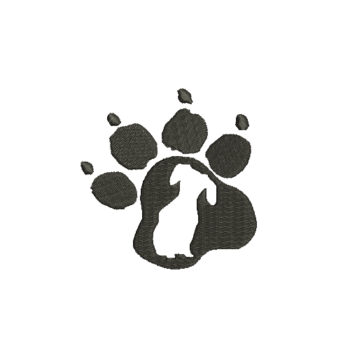 Paw Print Machine Embroidery Design