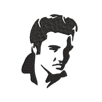 Elvis Face Machine Embroidery Design