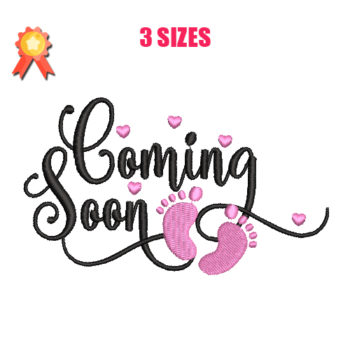 Coming Soon Machine Embroidery Design