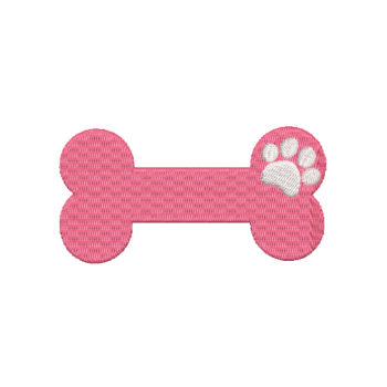 Dog Bone Machine Embroidery Design