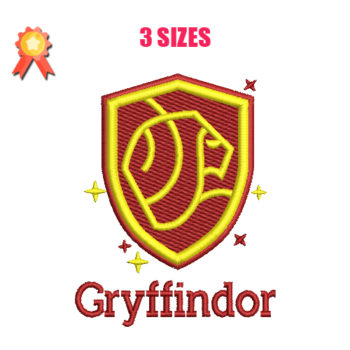 Gryffindor Machine Embroidery Design