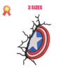 Captain America 2 Machine Embroidery Design