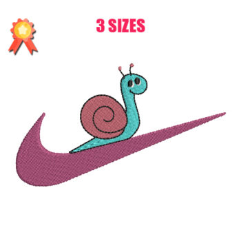 Nike Snail Machine Embroidery Design