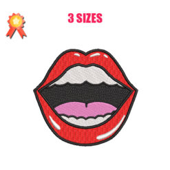 Open Mouth Machine Embroidery Design