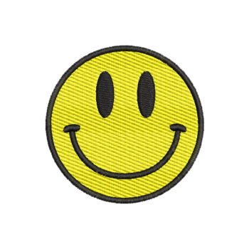 Smiley Face Machine Embroidery Design