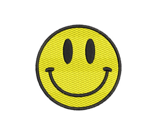 Smiley Face Machine Embroidery Design