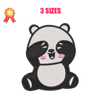 Baby Panda Machine Embroidery Design