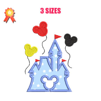 Castle Disney Machine Embroidery Design