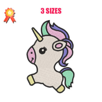 Cute Unicorn Machine Embroidery Design