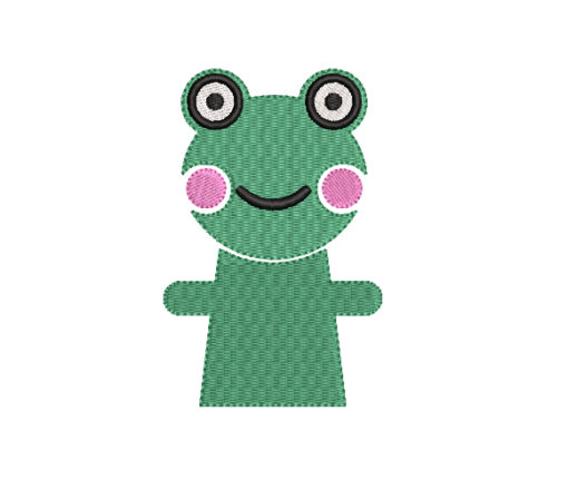 Little Frog Machine Embroidery Design