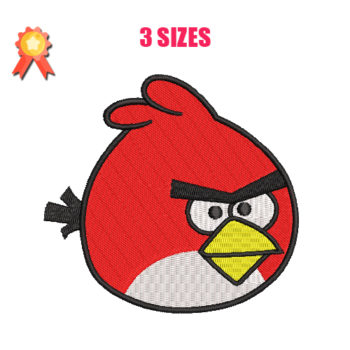 Red - Angry Birds Machine Embroidery Design