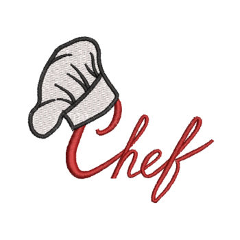 Chef 2 Machine Embroidery Design