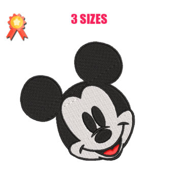 Mickey Mouse Face Machine Embroidery Design