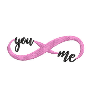 You and Me Forever Machine Embroidery Design