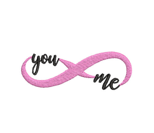 You and Me Forever Machine Embroidery Design