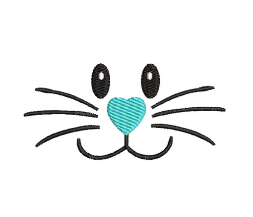 Bunny Face Machine Embroidery Design