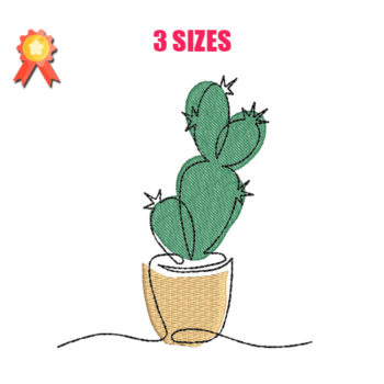 Cactus 2 Machine Embroidery Design