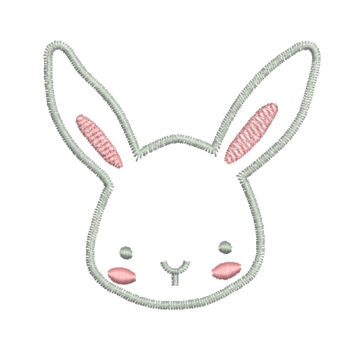 Cute Rabbit Machine Embroidery Design