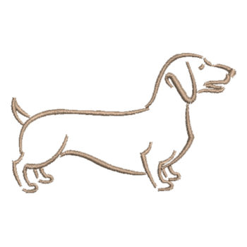 Dachshund Machine Embroidery Design