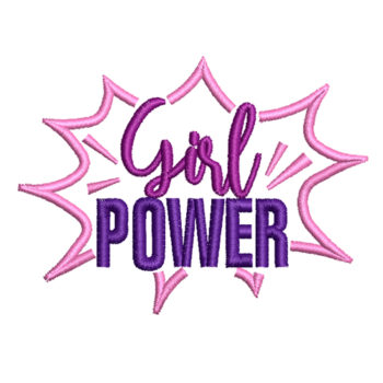 Girl Power 2 Machine Embroidery Design