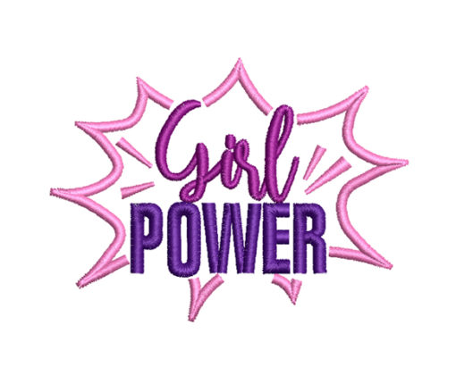 Girl Power 2 Machine Embroidery Design