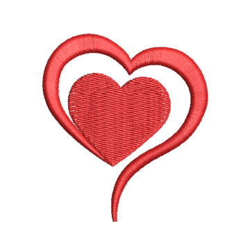 Heart 5 Machine Embroidery Design