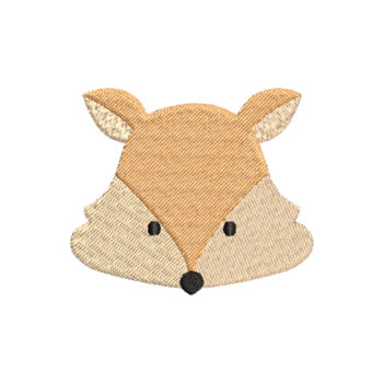 Fox Face Machine Embroidery Design