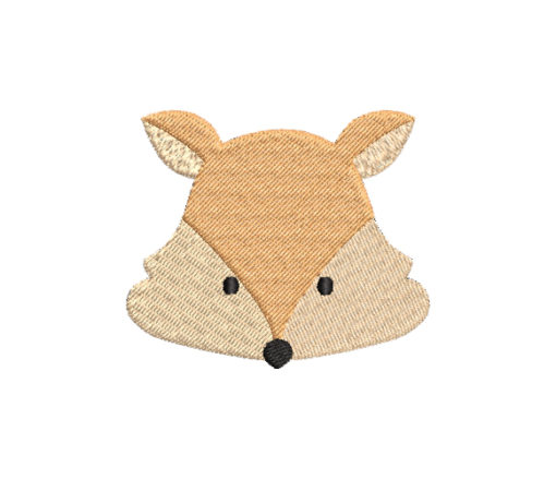 Fox Face Machine Embroidery Design