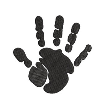 Handprint Machine Embroidery Design