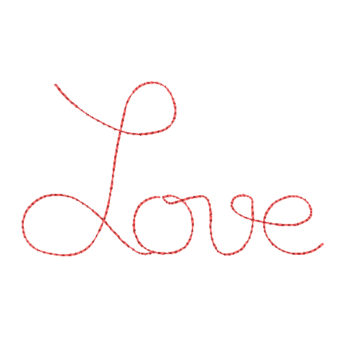 Love 6 Machine Embroidery Design