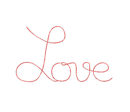 Love 6 Machine Embroidery Design