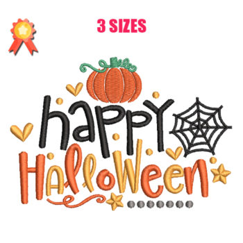 Happy Halloween Machine Embroidery Design