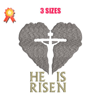 He Is Risen Machine Embroidery Design