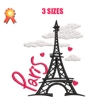 Paris Machine Embroidery Design