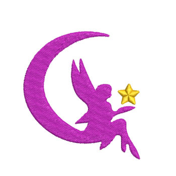 Fairy Star Machine Embroidery Design