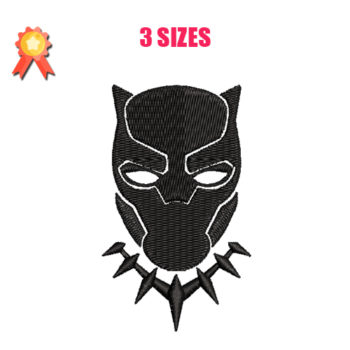 Black Panter 2 Machine Embroidery Design