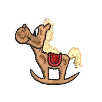 Rocking Horse Machine Embroidery Design