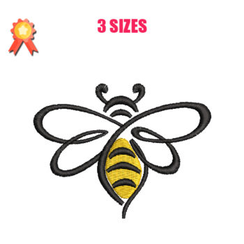 Bee Machine Embroidery Design