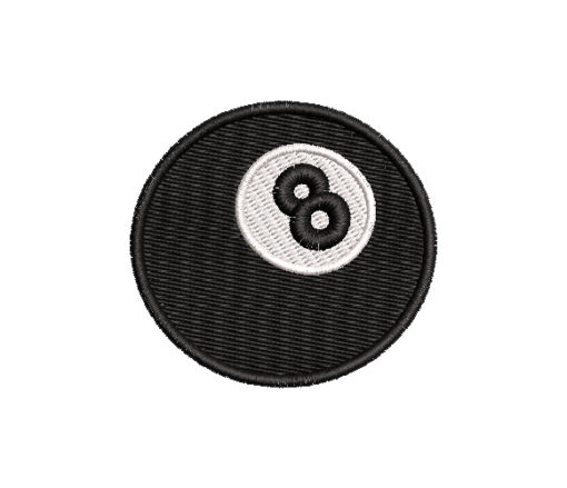 Eight Ball Machine Embroidery Design