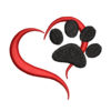 Pawprint 2 Machine Embroidery Design