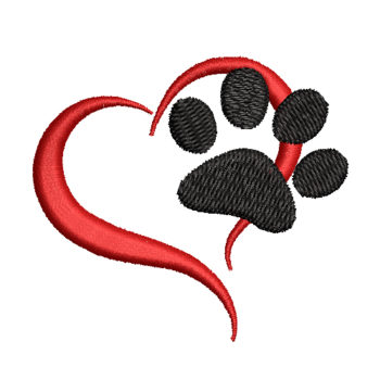 Pawprint 2 Machine Embroidery Design