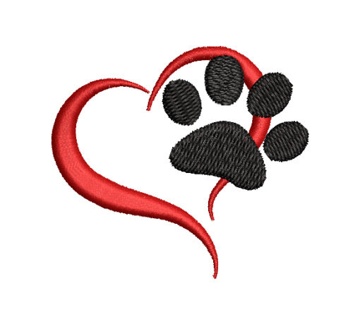 Pawprint 2 Machine Embroidery Design