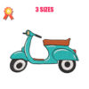 Scooter Machine Embroidery Design