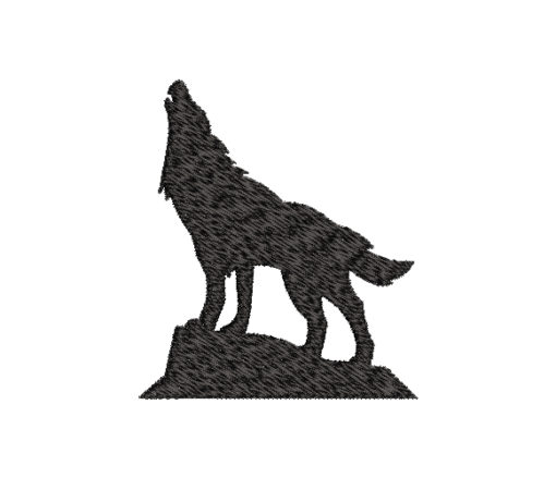 Wolf 2 Machine Embroidery Design