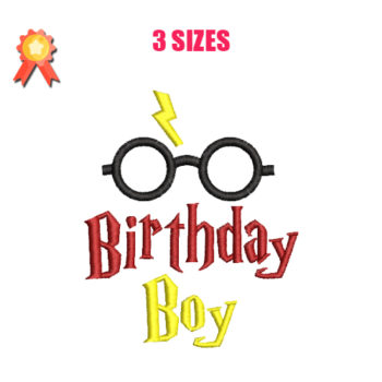 Birthday Boy Machine Embroidery Design