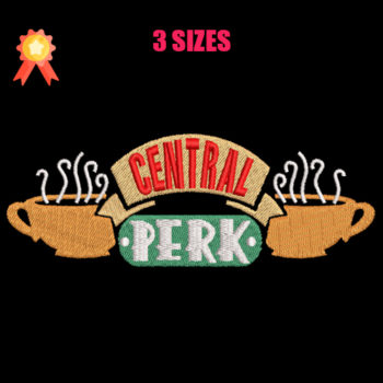 Central Perk Machine Embroidery Design