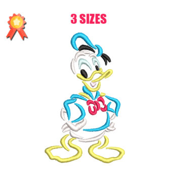 Donald Duck Machine Embroidery Design